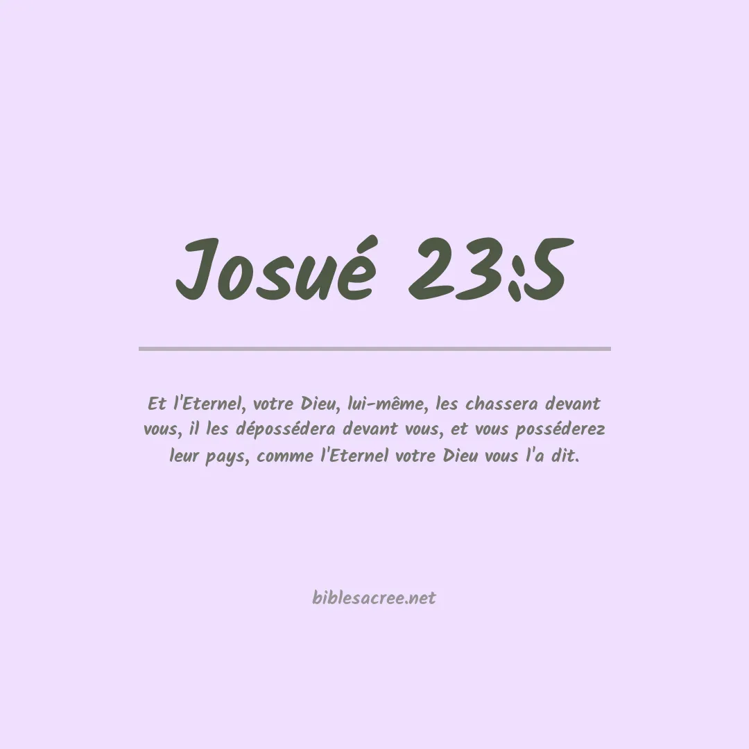 Josué - 23:5