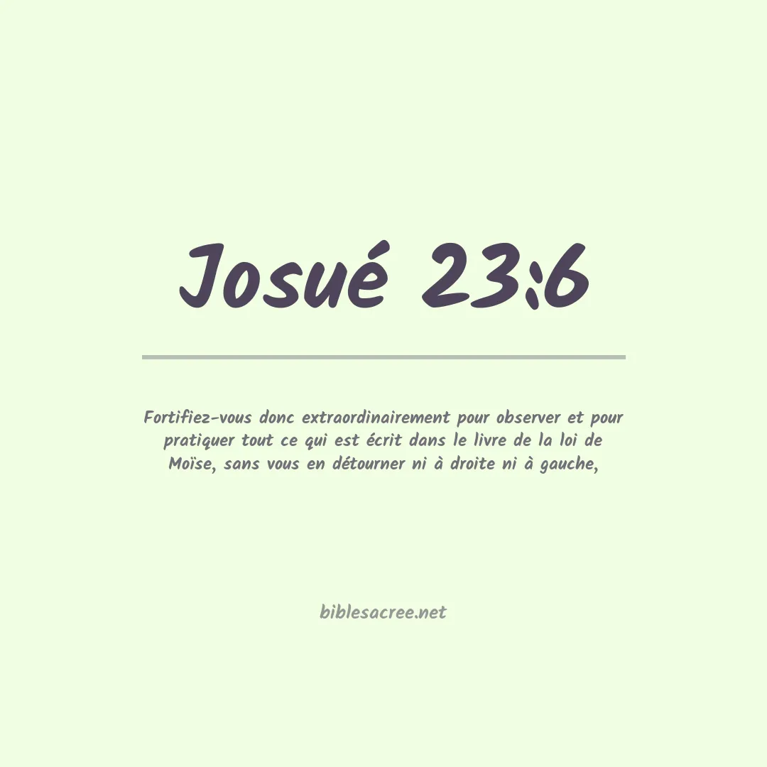 Josué - 23:6