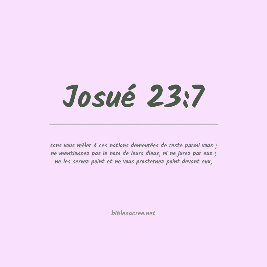 Josué - 23:7