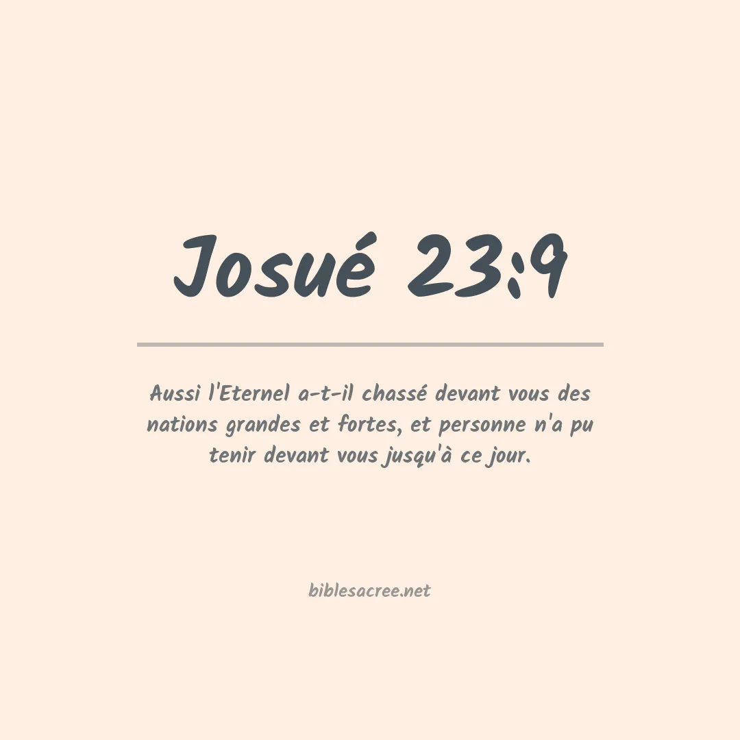 Josué - 23:9