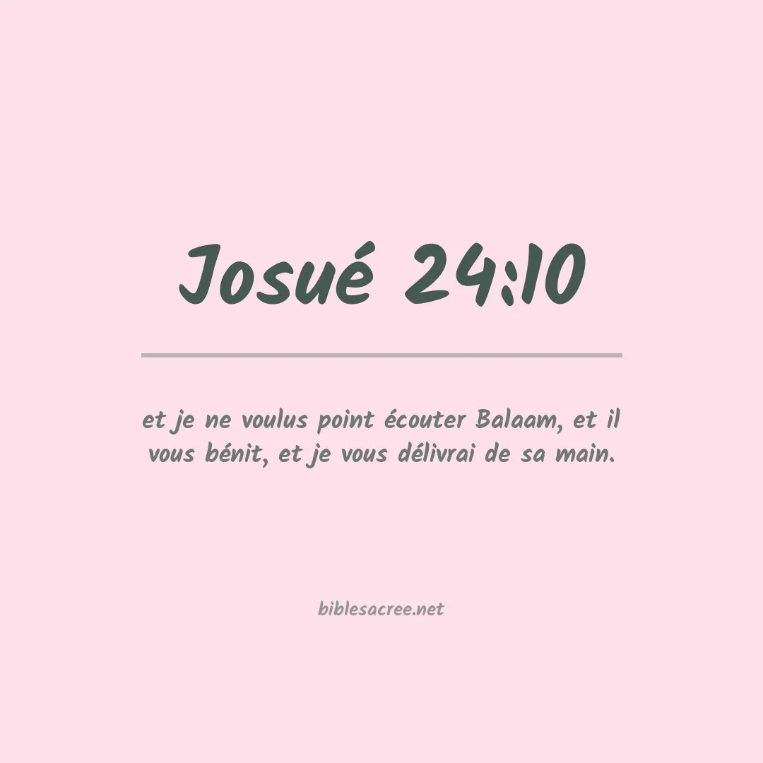 Josué - 24:10