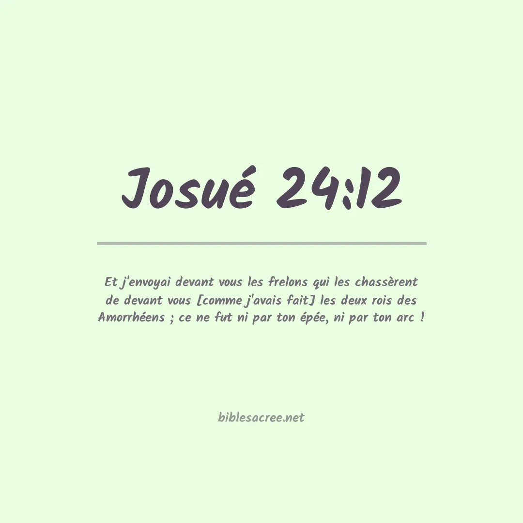 Josué - 24:12