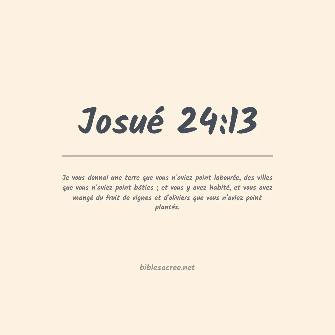 Josué - 24:13