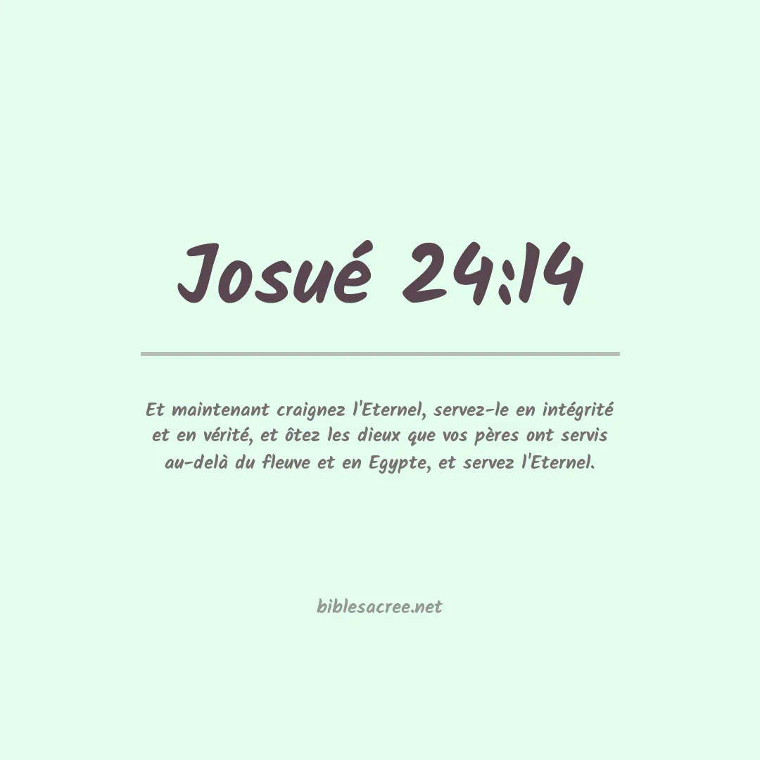 Josué - 24:14