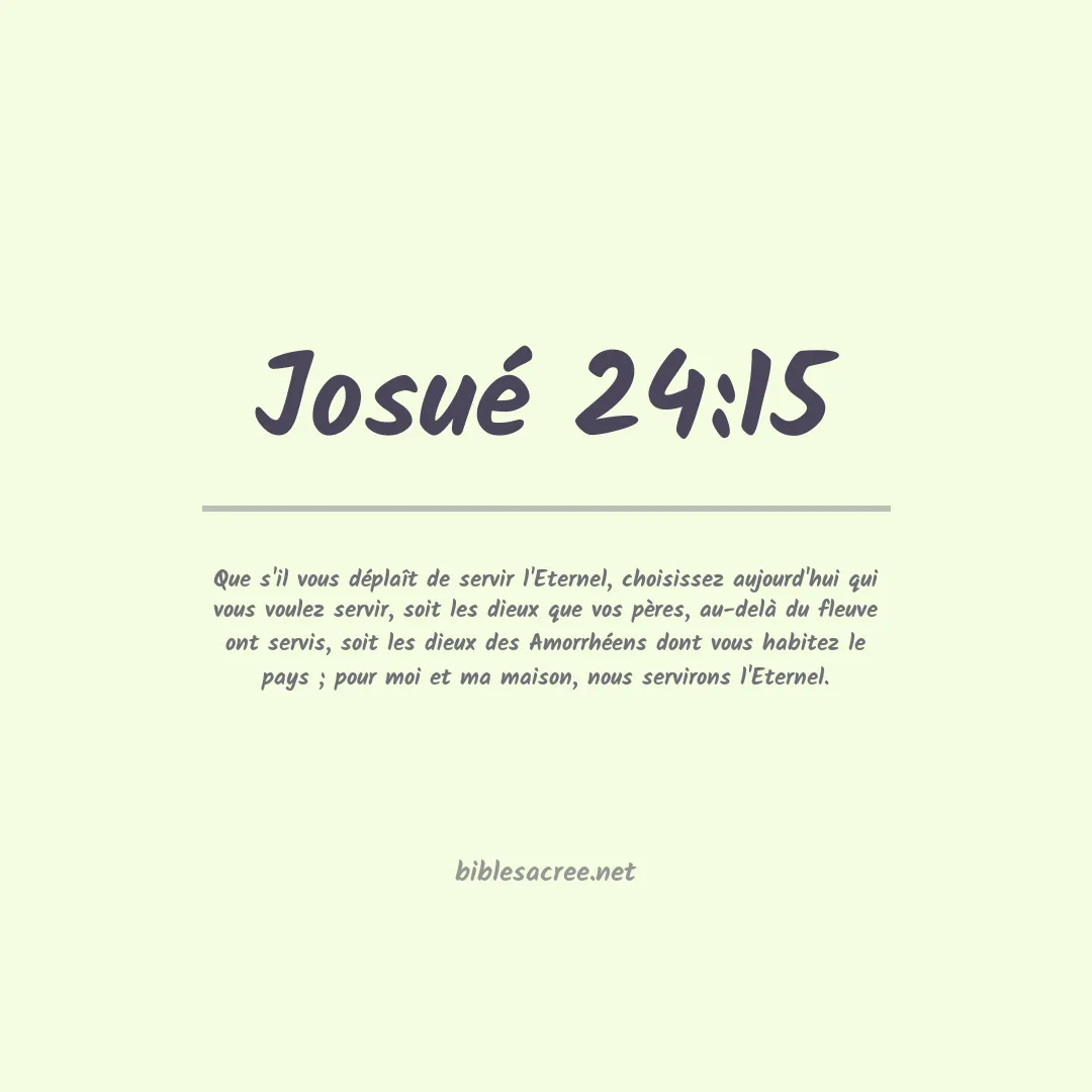 Josué - 24:15