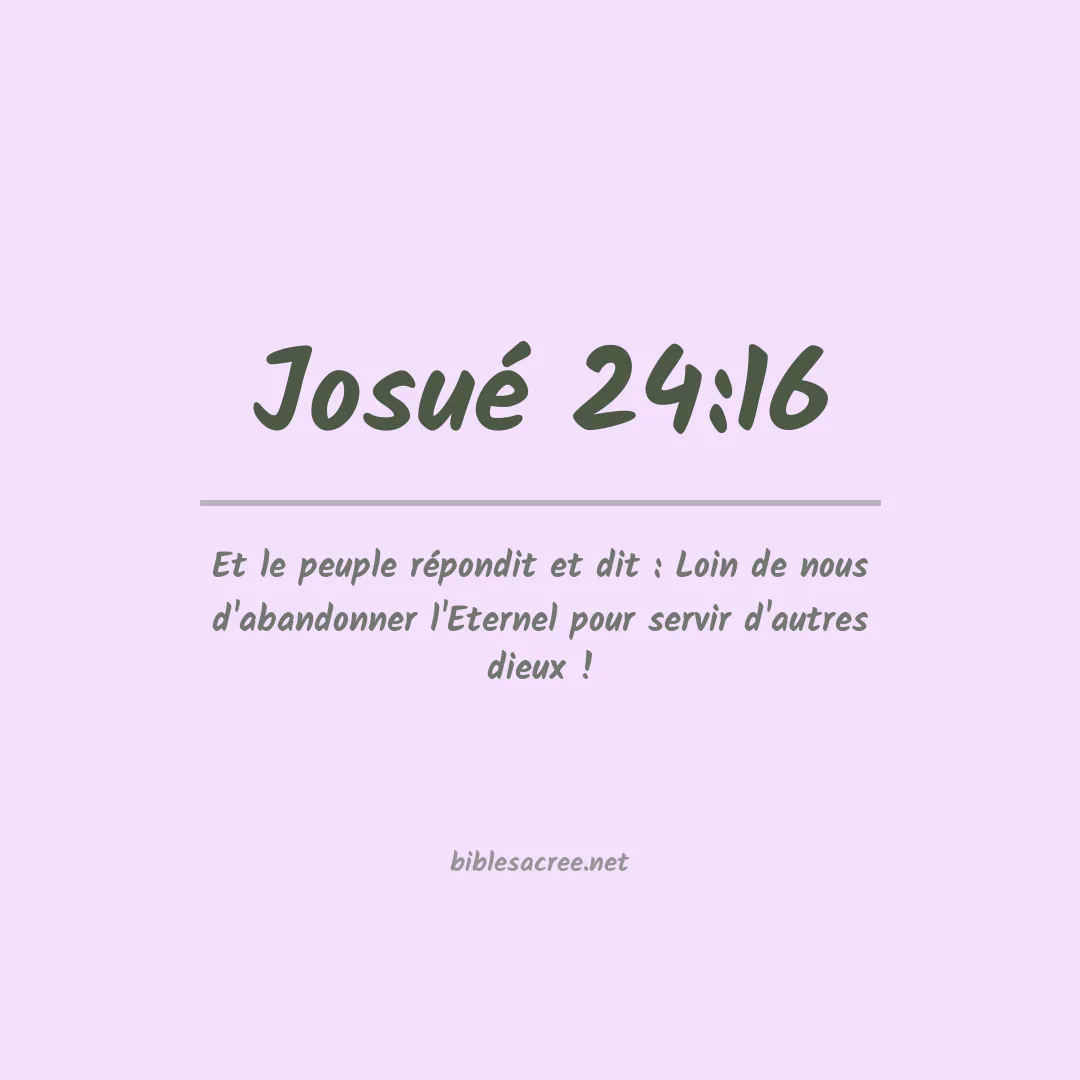 Josué - 24:16