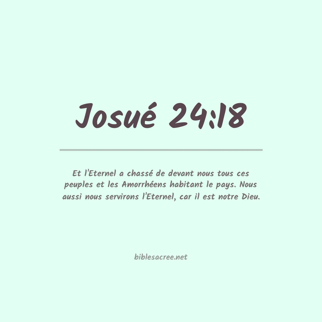 Josué - 24:18