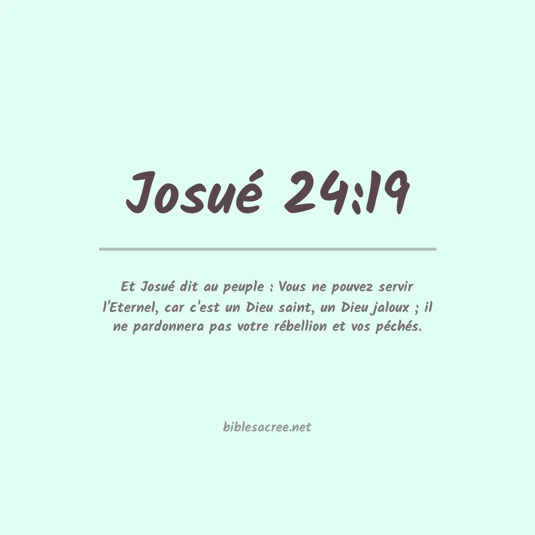 Josué - 24:19