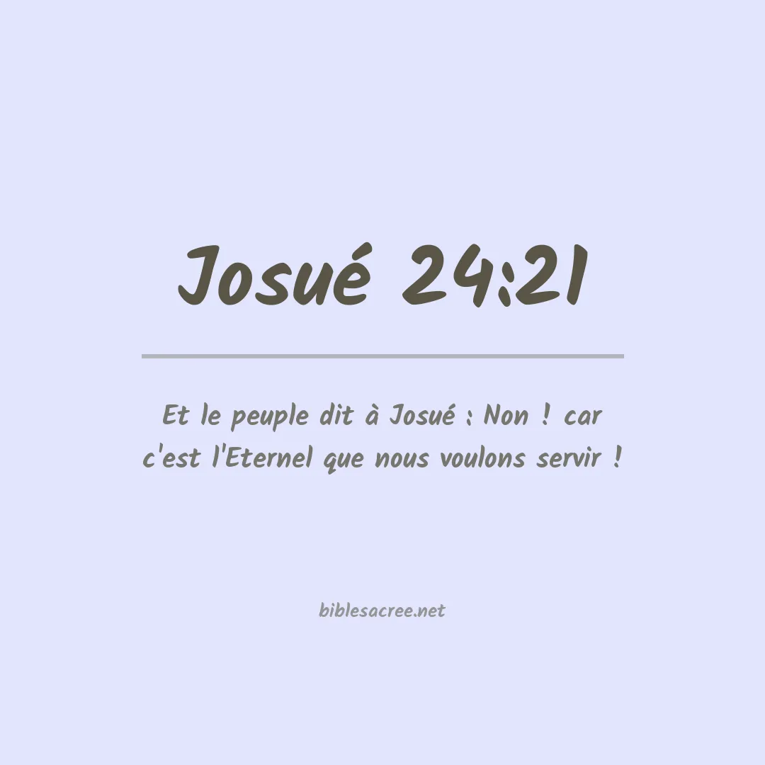 Josué - 24:21