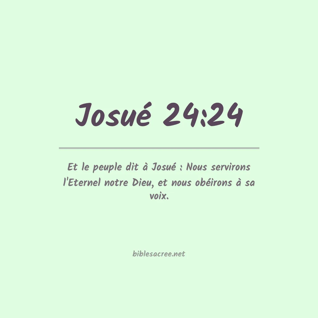 Josué - 24:24