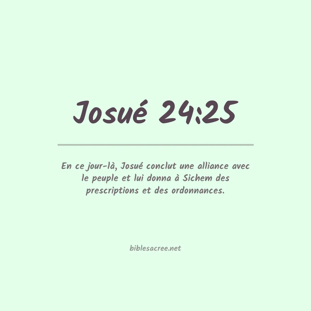 Josué - 24:25