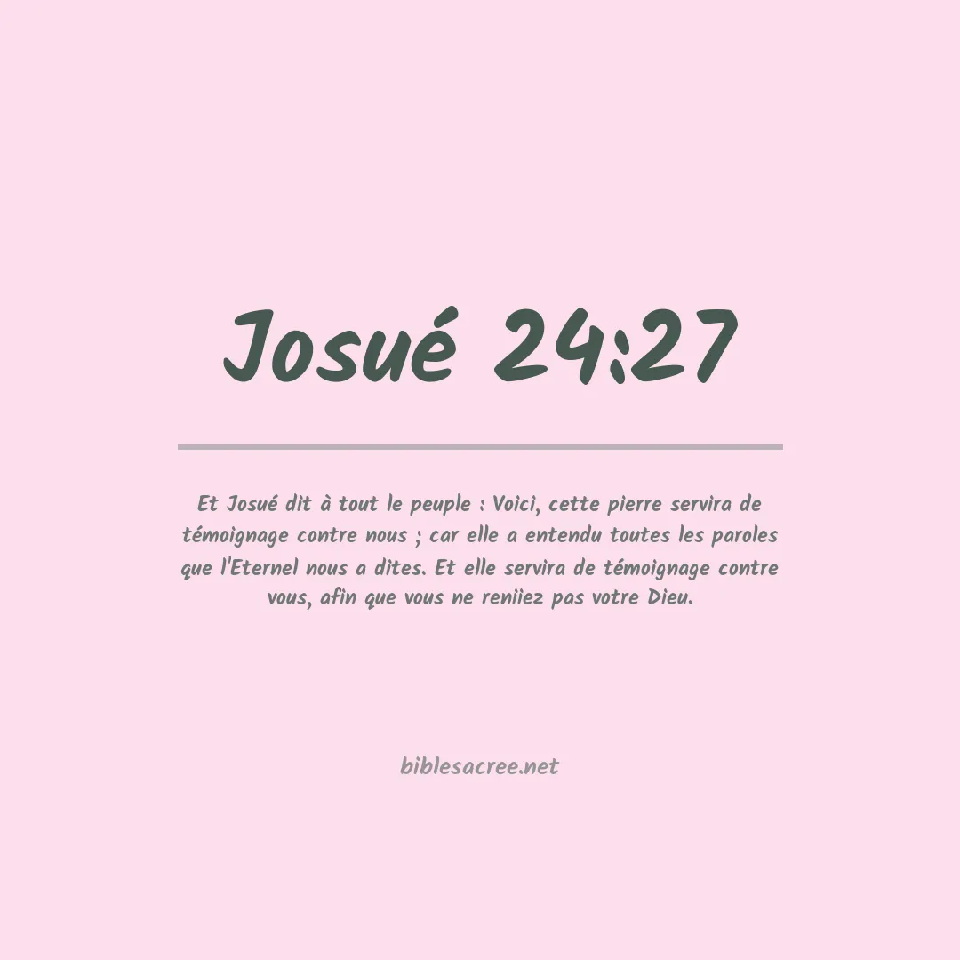 Josué - 24:27