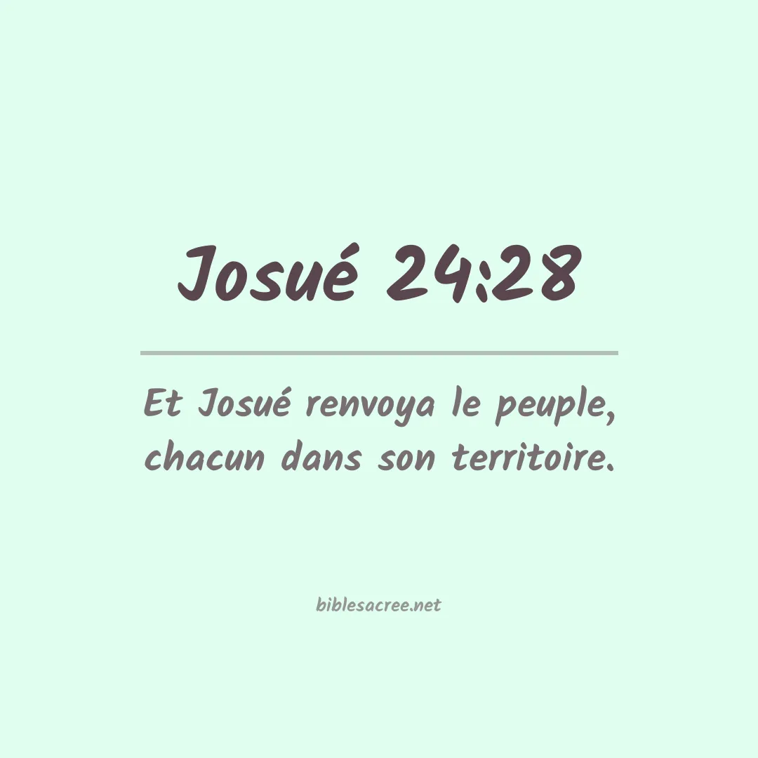 Josué - 24:28