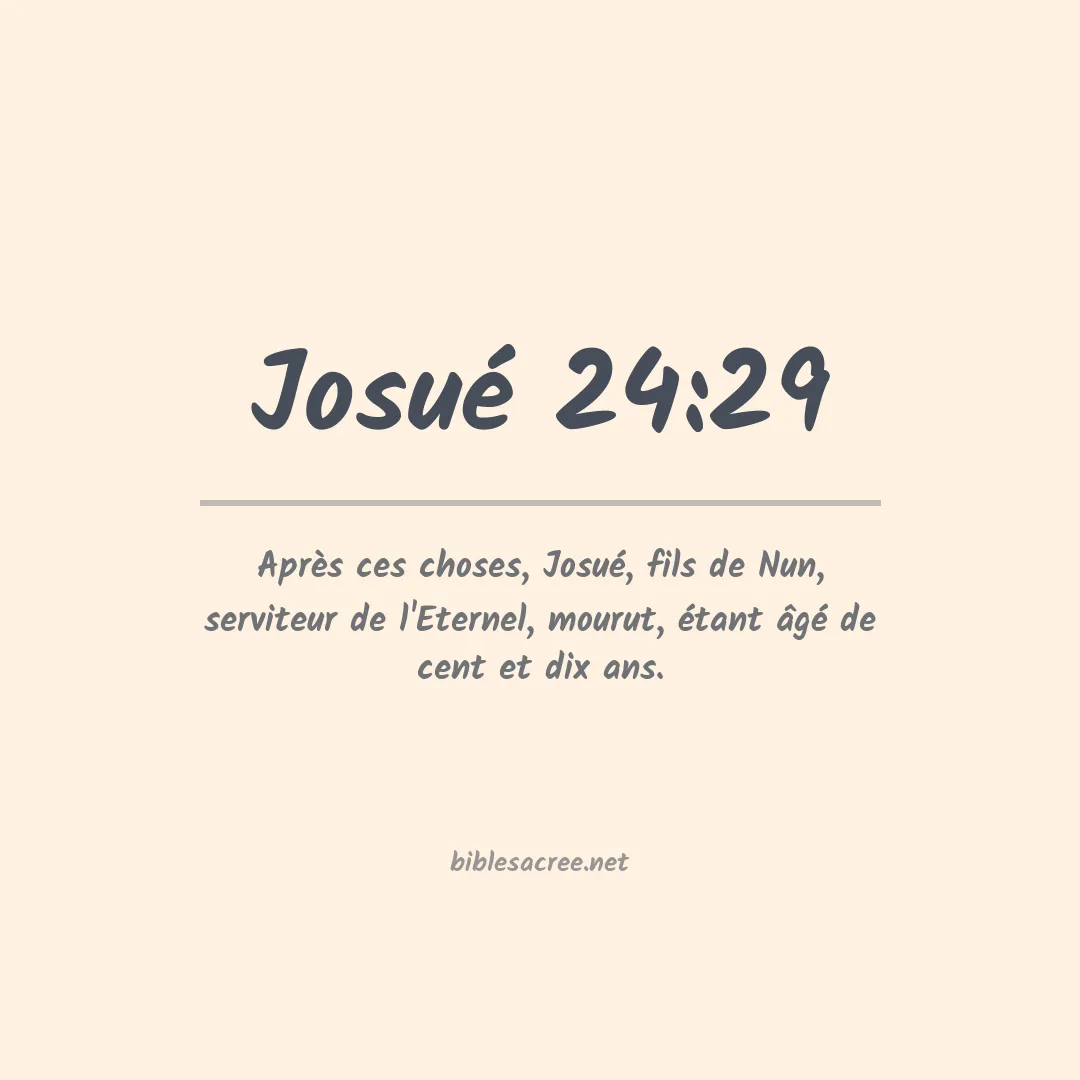 Josué - 24:29