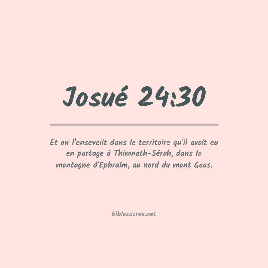 Josué - 24:30