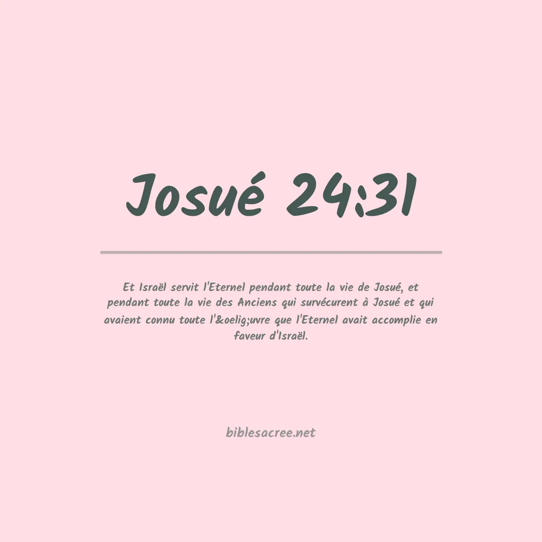 Josué - 24:31
