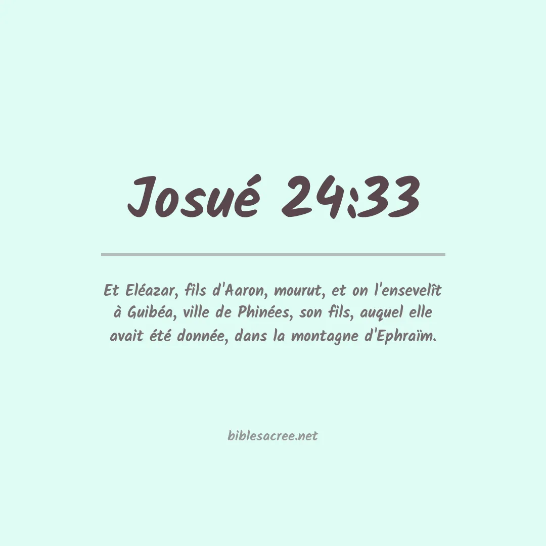 Josué - 24:33