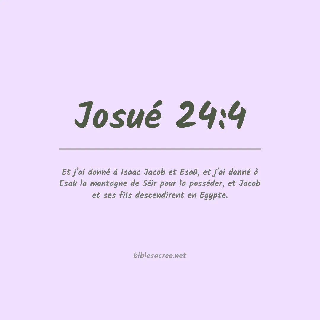Josué - 24:4