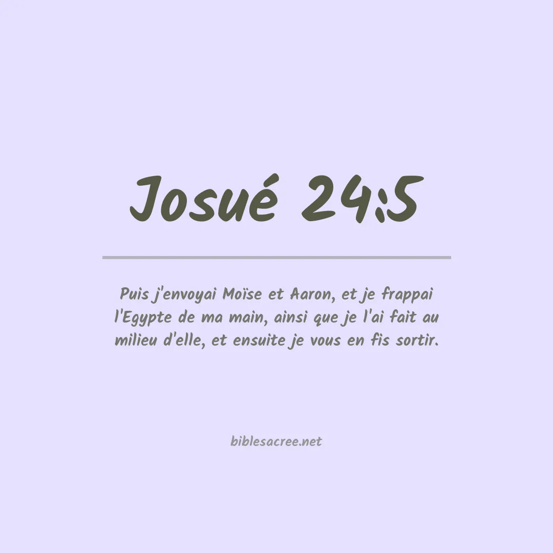 Josué - 24:5