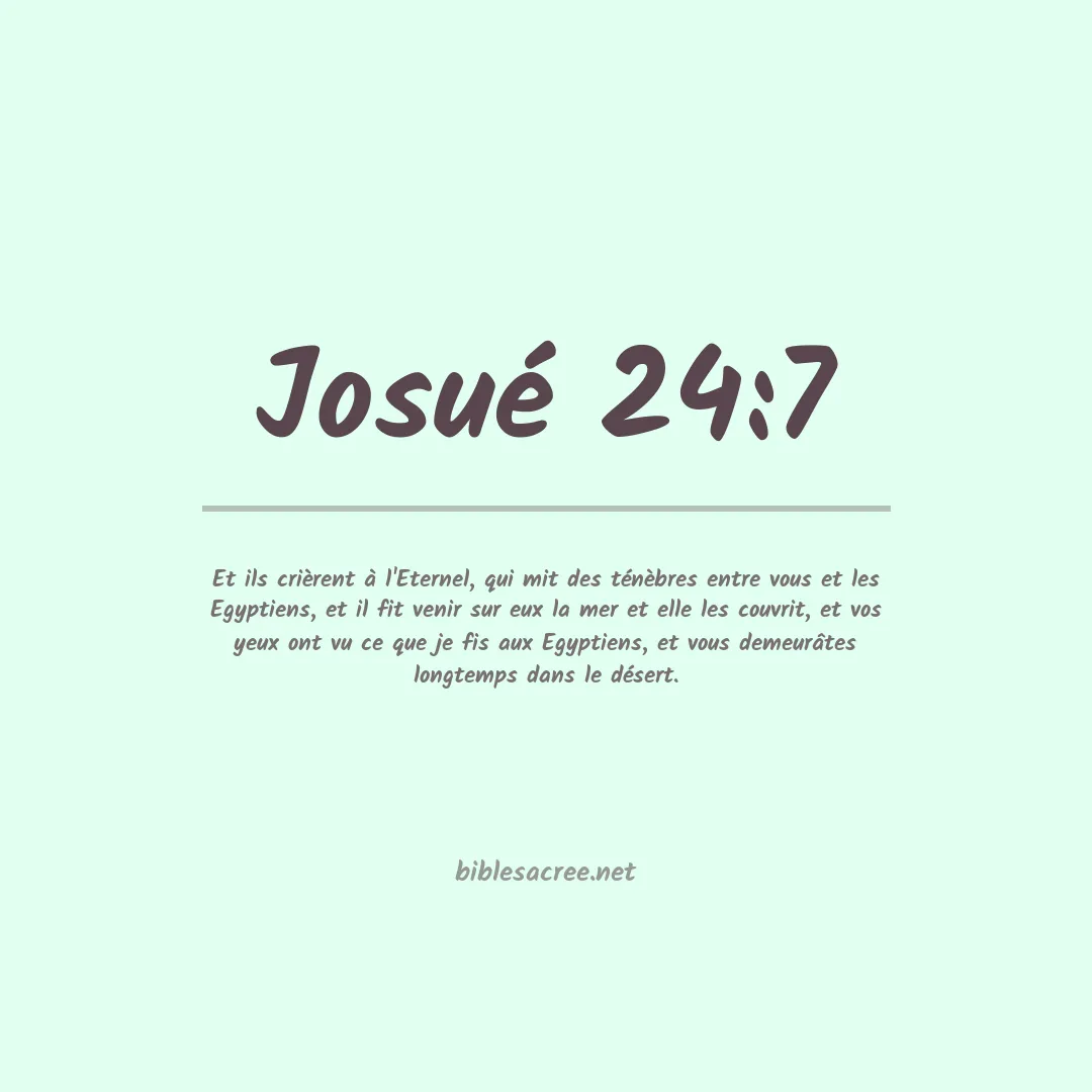 Josué - 24:7
