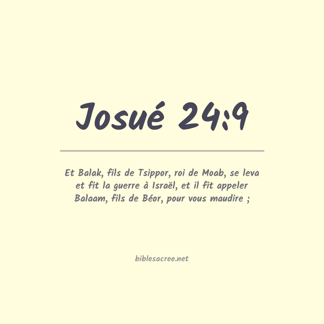 Josué - 24:9