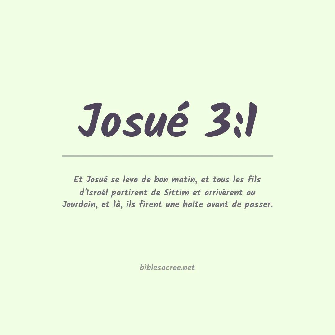 Josué - 3:1