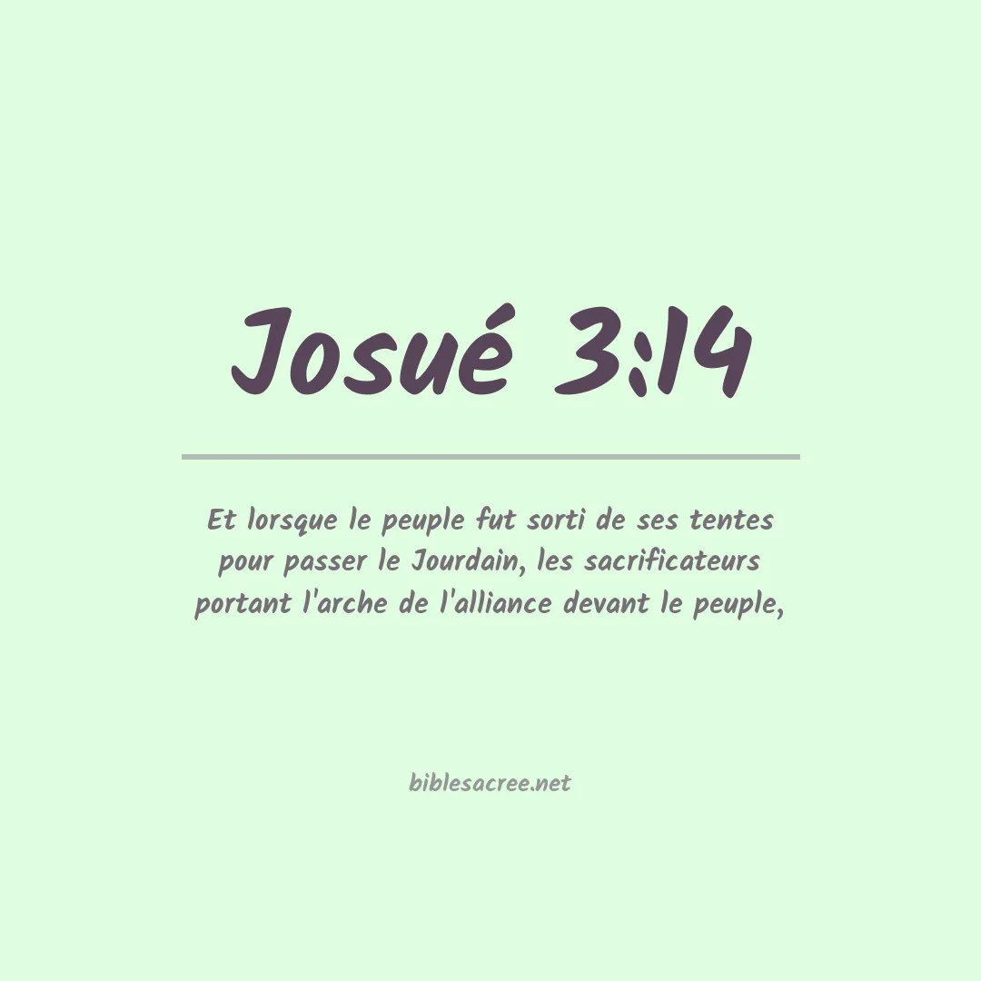 Josué - 3:14