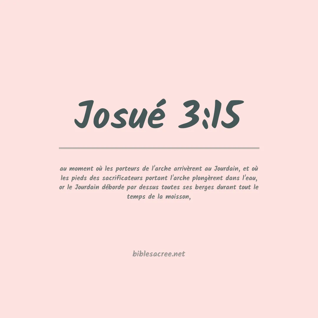Josué - 3:15