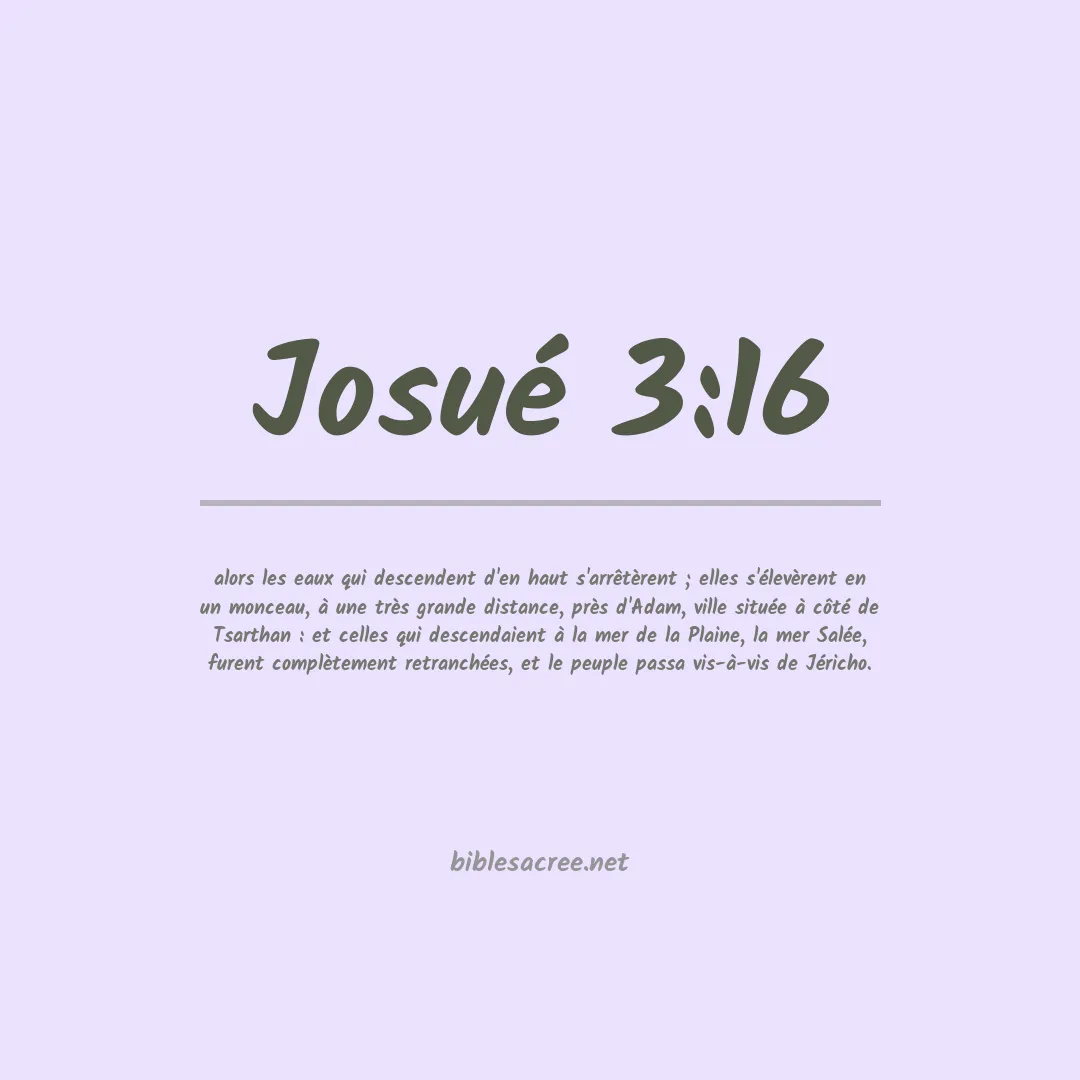 Josué - 3:16