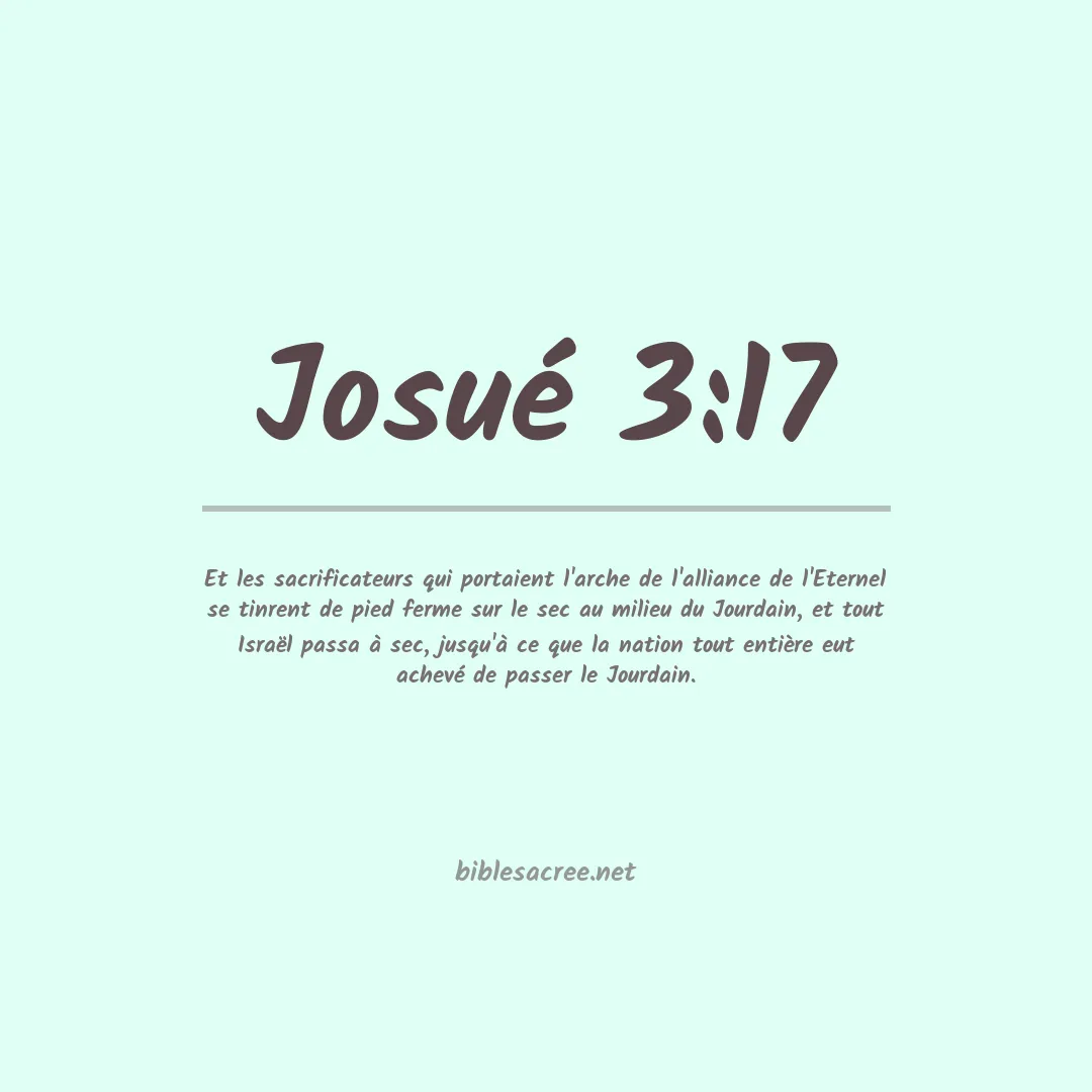 Josué - 3:17