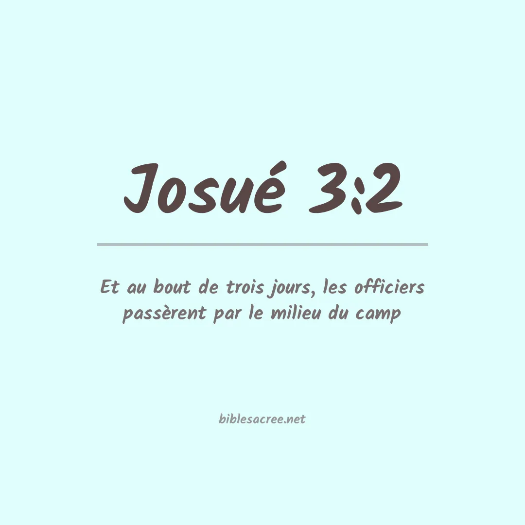 Josué - 3:2