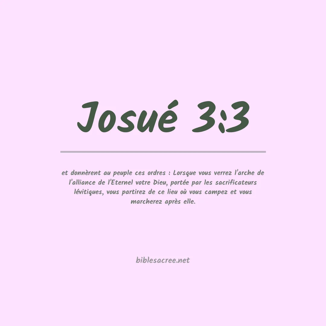 Josué - 3:3