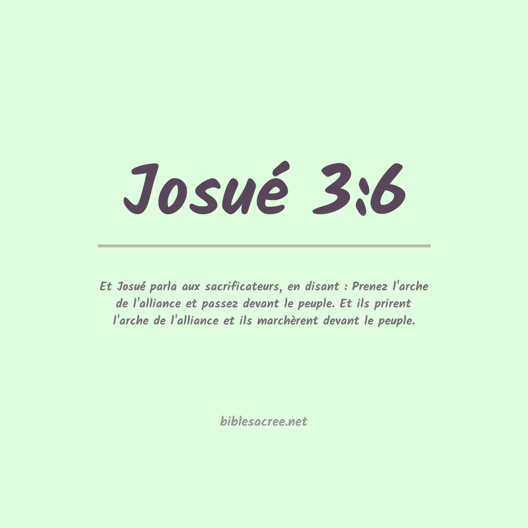 Josué - 3:6