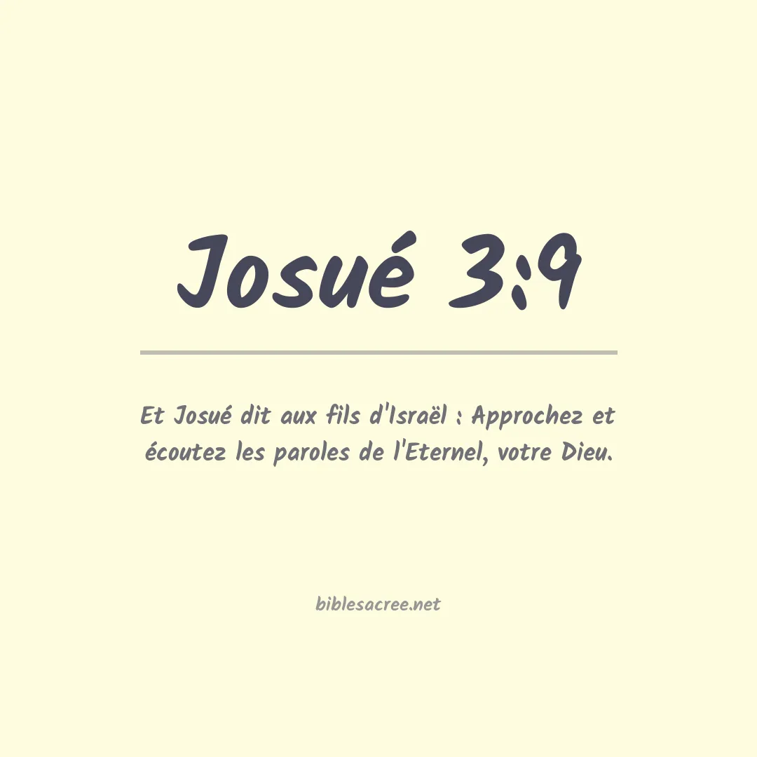 Josué - 3:9