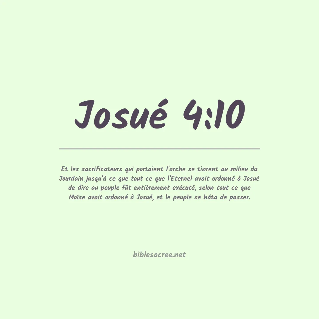 Josué - 4:10