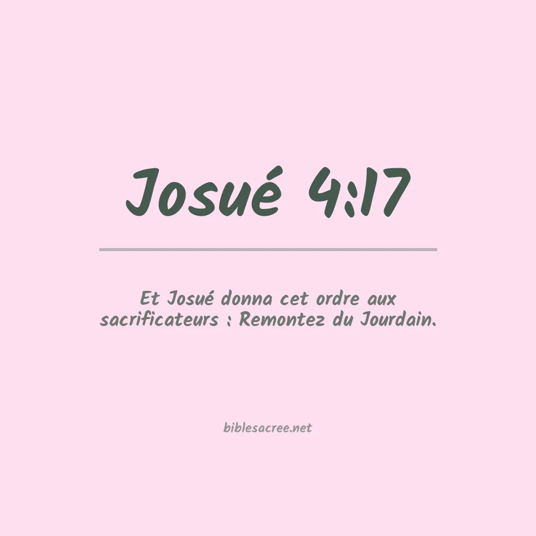 Josué - 4:17