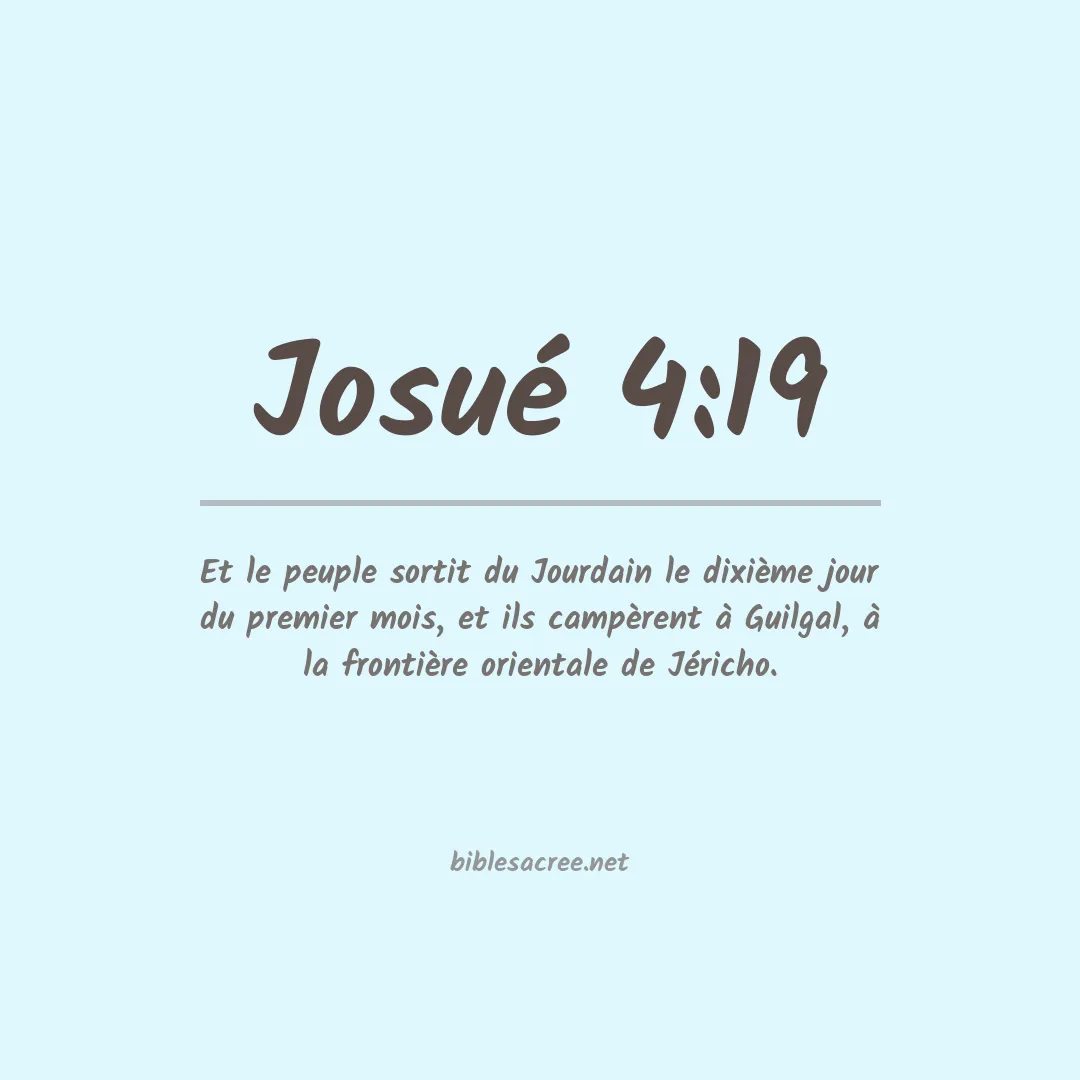 Josué - 4:19