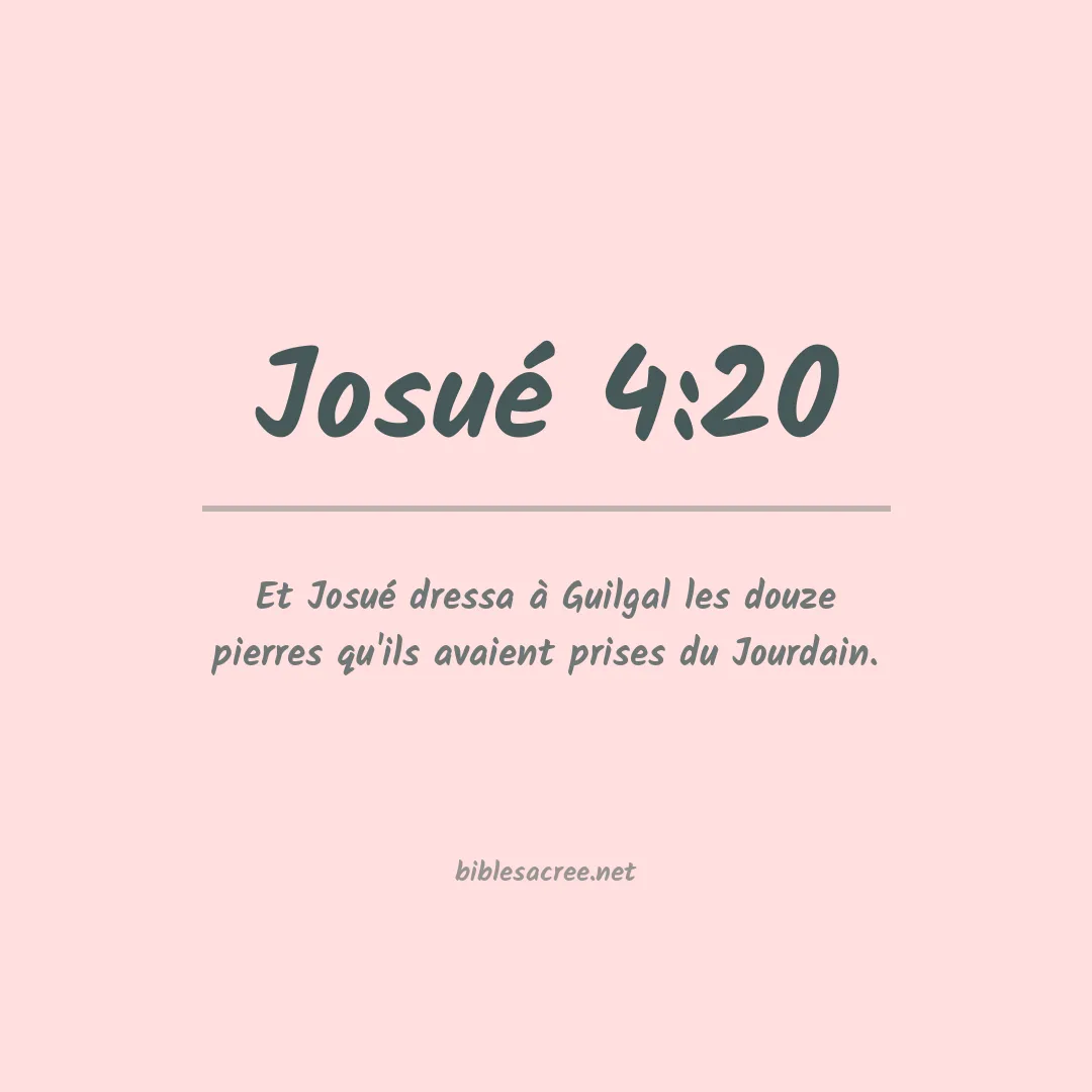 Josué - 4:20