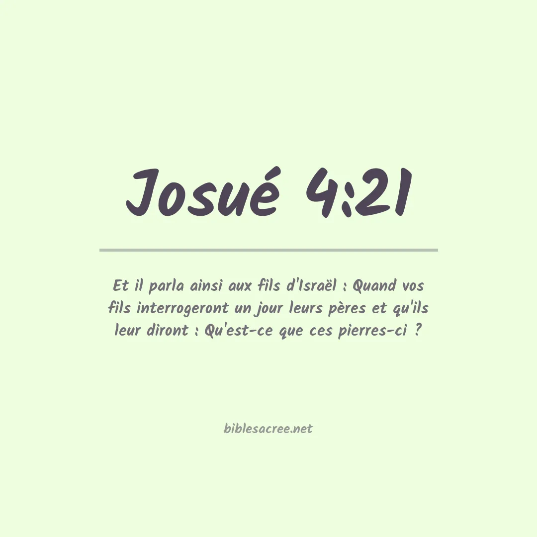 Josué - 4:21