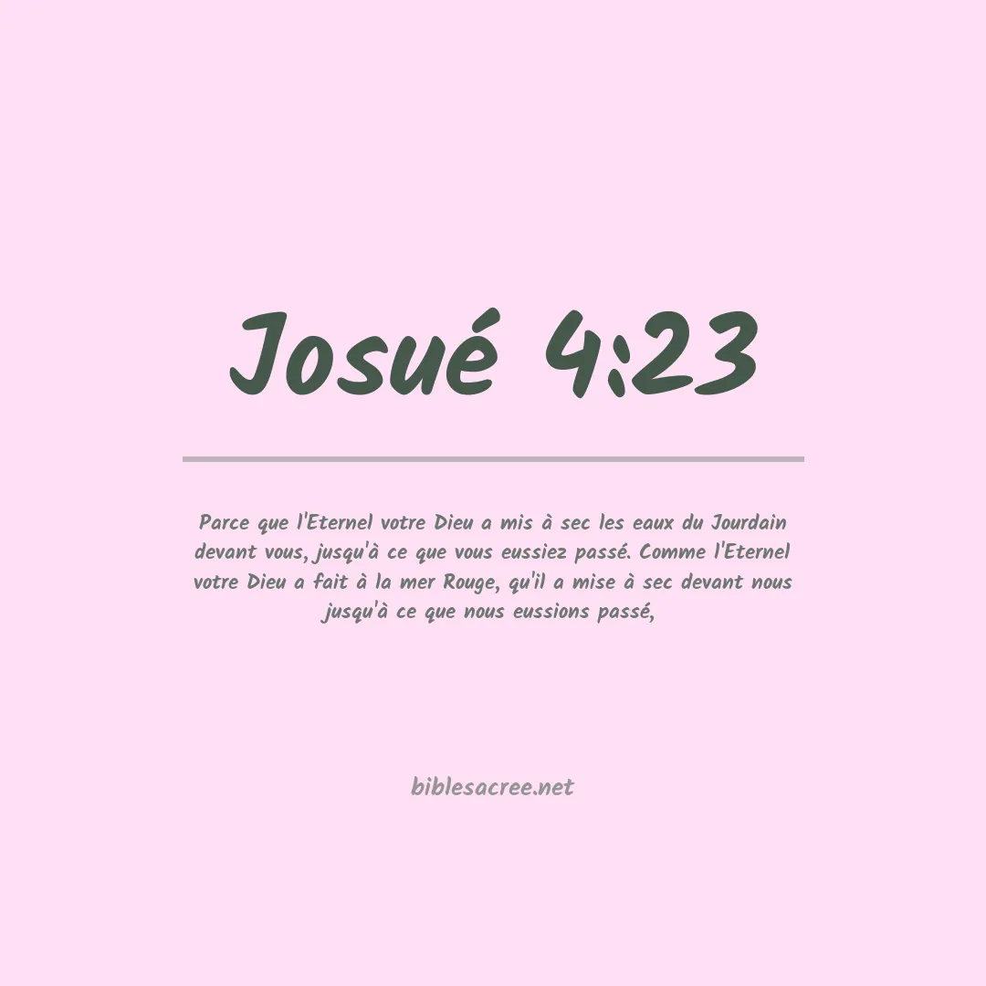 Josué - 4:23