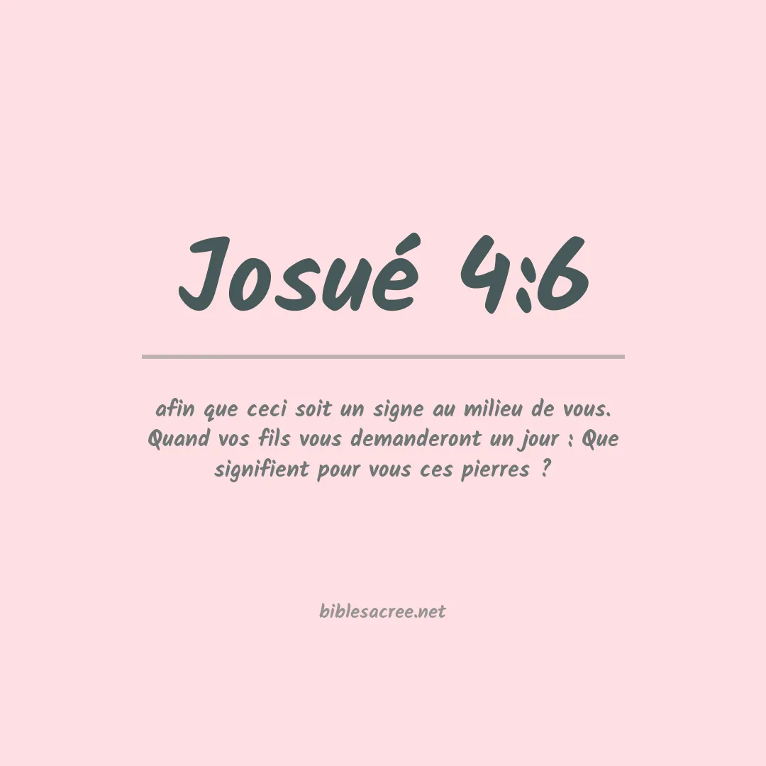 Josué - 4:6