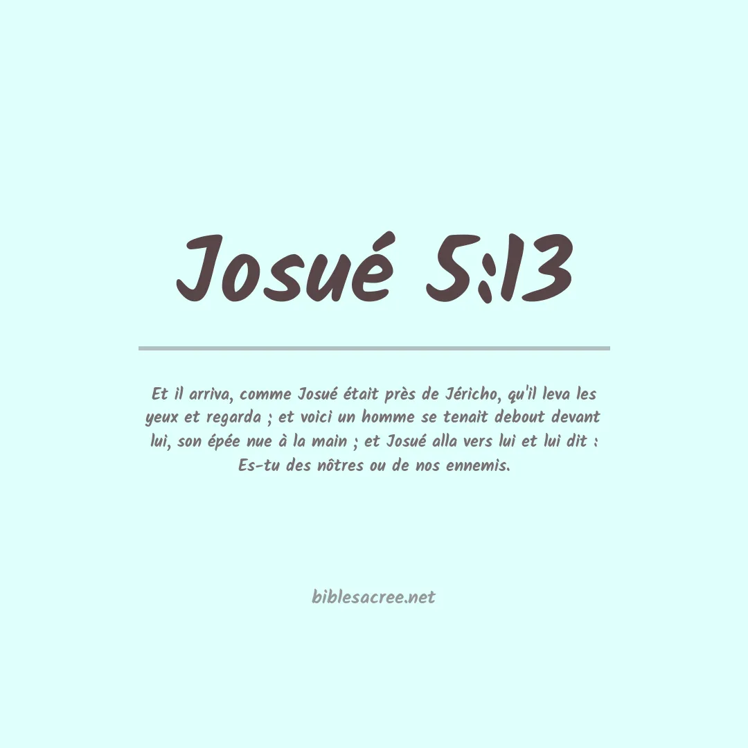 Josué - 5:13