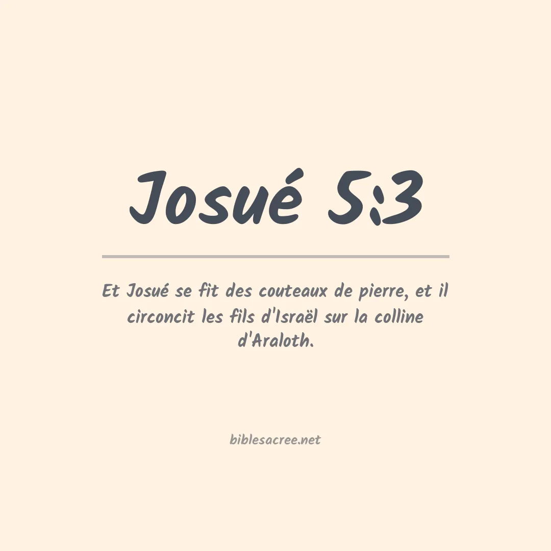 Josué - 5:3