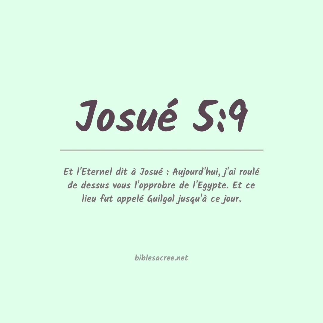 Josué - 5:9