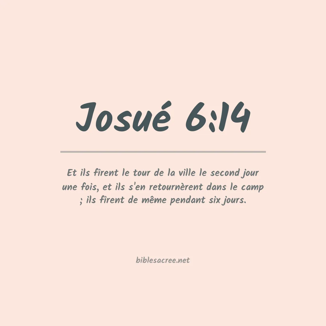 Josué - 6:14