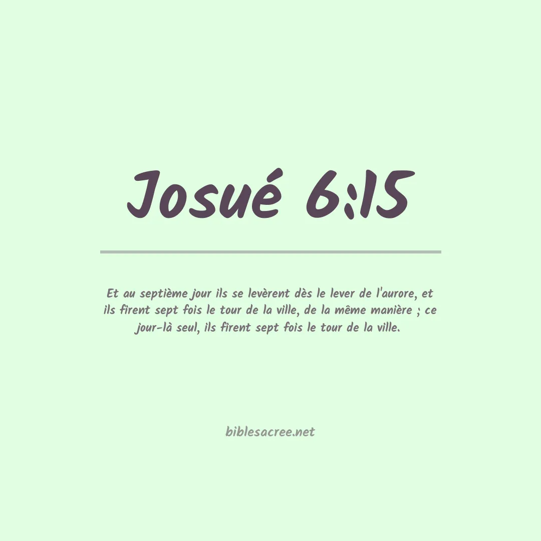 Josué - 6:15
