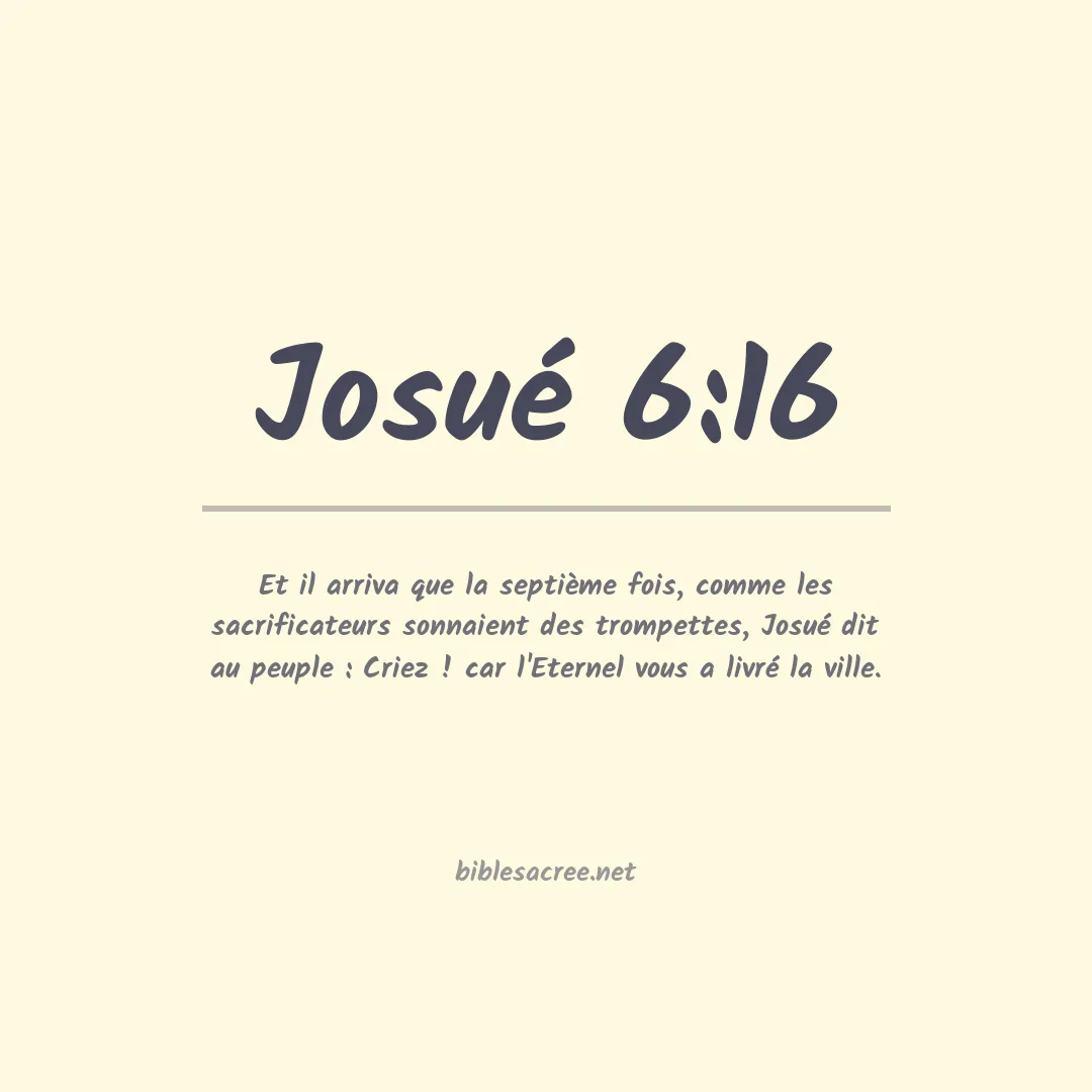 Josué - 6:16
