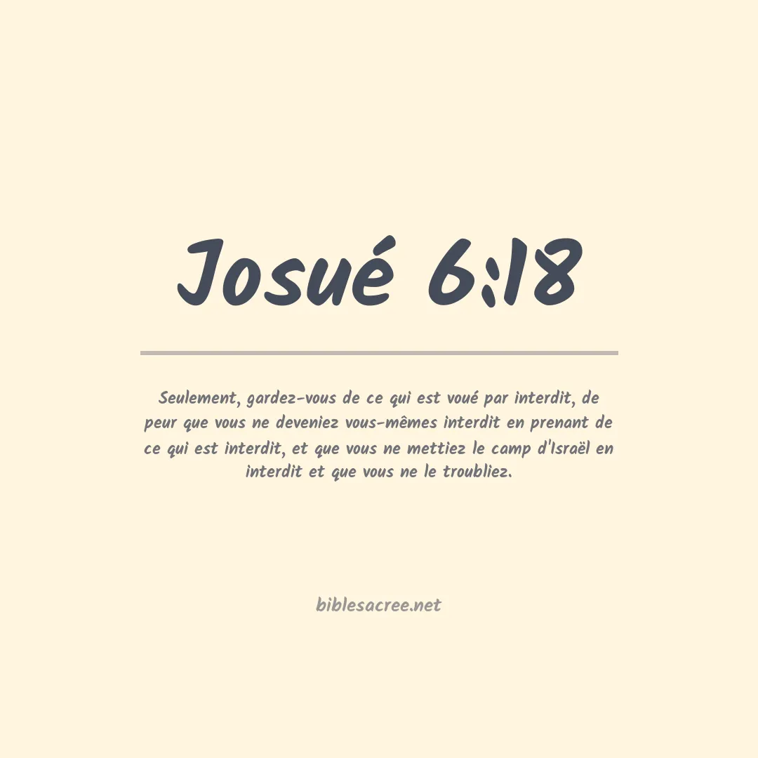 Josué - 6:18