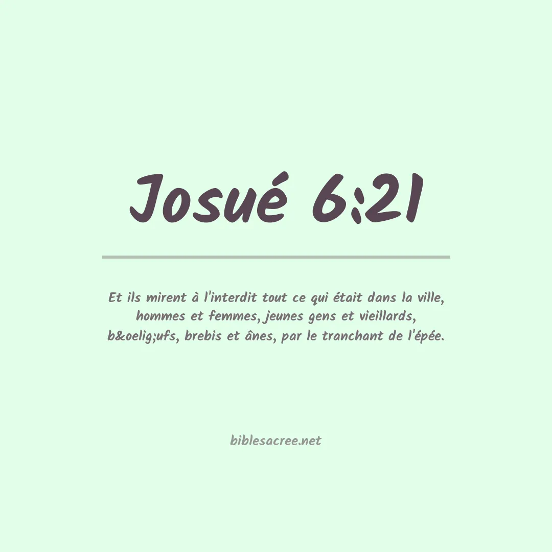 Josué - 6:21