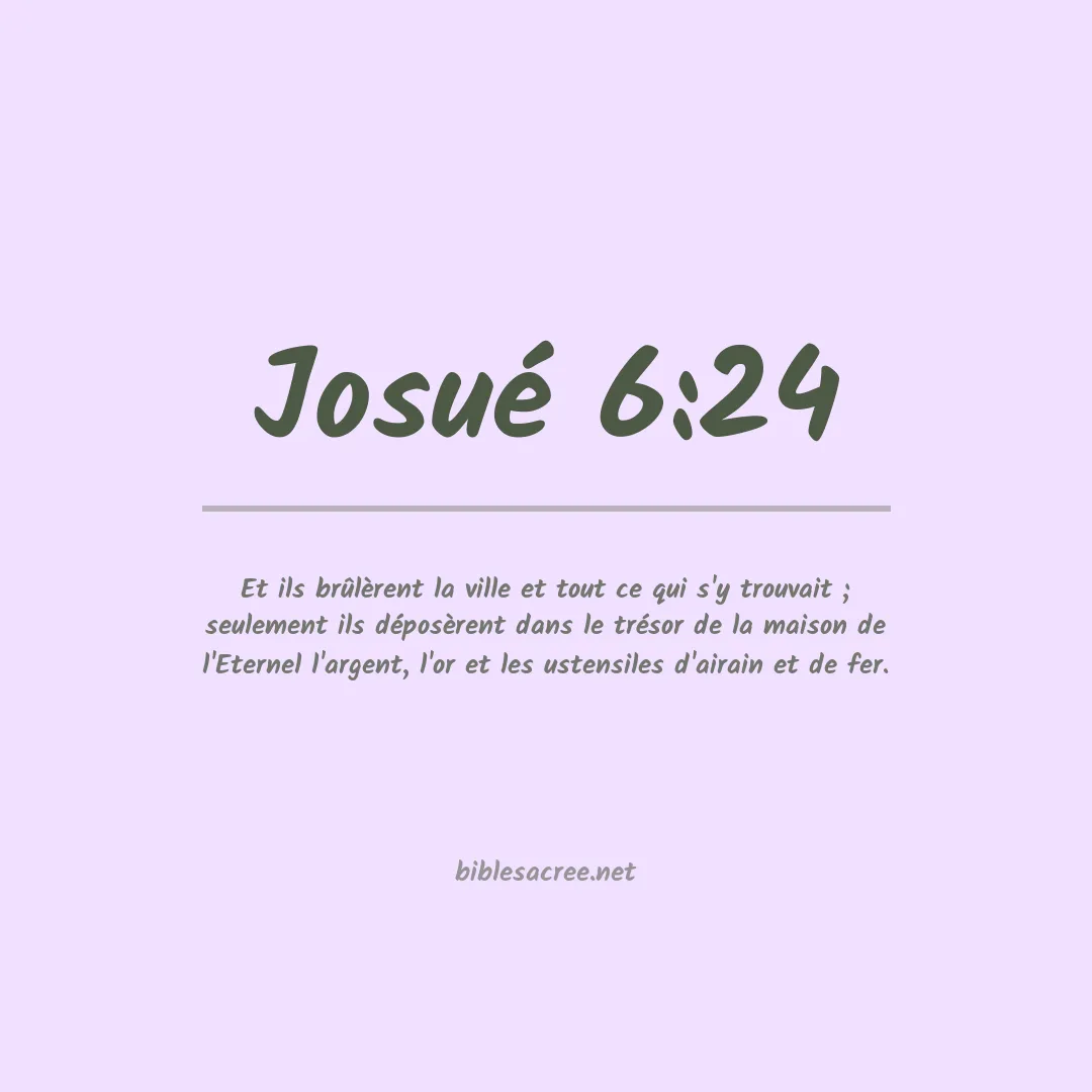 Josué - 6:24